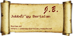 Jobbágy Bertalan névjegykártya
